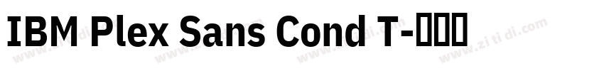 IBM Plex Sans Cond T字体转换